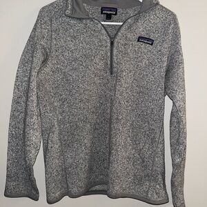 Patagonia Heathered Gray Fleece Jacket
